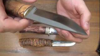 Light Scandi Knives  wood cut test [upl. by Jovia]