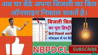 Bijli Bill Kaise check kare haw to check electric bill NBPDC [upl. by Kaazi]