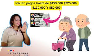 Pagos hasta 453000 hasta 80000 Nuevo Boletin de Pagos Subsidios y Ayudas Colombia [upl. by Ynnij]