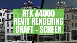 Demo Render Revit Exterior 01 Draft Screen RTX A4000 [upl. by Kcirdneh]