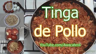 Tinga de Pollo con Chipotle Recetas de Comidas Mexicanas faciles y economicas Cocina Casera [upl. by Lona]