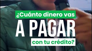 ¿Cuánto dinero vas a pagar con tu crédito hipotecario [upl. by Zaid]