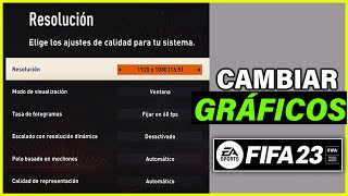 Como CONFIGURAR los GRÁFICOS en FIFA 23 ✅ [upl. by Justen]