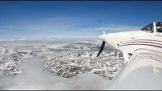 Trip video Kjeller Oslo to Flesland Bergen in Norway [upl. by Eanel]