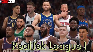 RealTek League  NBA2K25 Modern Era [upl. by Auhsej]