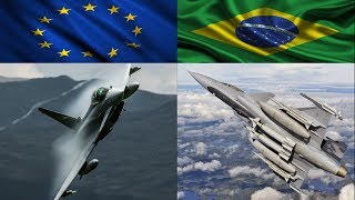 Eurofighter Typhoon UE vs Gripen NG Brasil [upl. by Ioj378]