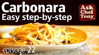 Original Spaghetti Carbonara Recipe from Rome How to Make the Real Authentic Italian Sauce [upl. by Atirihs374]