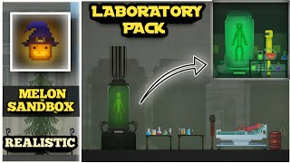 Realistic Laboratory Pack In Melon Sandbox  Melon Playground Laboratory Pack   How To Create [upl. by Audwin836]