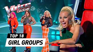 MINDBLOWING GIRL GROUPS in the Blind Auditions on The Voice [upl. by Adidnere]