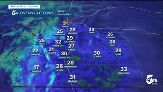 Bone chilling Halloween night followed by mild Friday sunshine [upl. by Fosque]