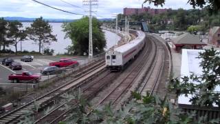 Metro North amp Amtrak at Scarborough NY September 14 2013 [upl. by Balbur]