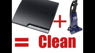 How to clean your PS3 Without taking it apart [upl. by Aleik163]