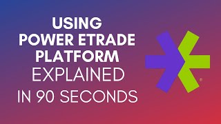 How To Use Power Etrade Platform 2024 [upl. by Amles]