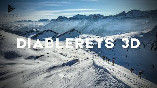 ⛷️ Diablerets 3D SKI MOUNTAINNEERING race in Switzerland 🇨🇭🇨🇭 [upl. by Aluk]