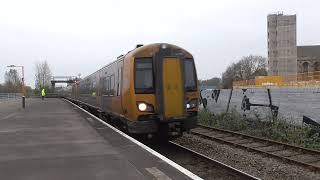 Bordesley Railway Station 172238172334 WMR arriving at P2 on 2V60 on 9th November 2024 [upl. by Aurilia855]