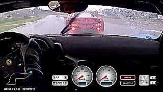 Onboard Sergey Chukanov Ferrari 458 Challenge  Imola Heavy Rain first laps of race [upl. by Sunderland]