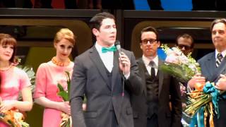 Nick Jonass goodbye speech for How to Succeed in Business Without Really Trying May 202012MOV [upl. by Lander]