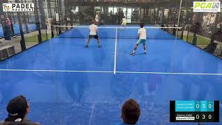 Le show Max Joris au P1500 de Padel Campus Arena avec son tweener lob [upl. by Aeret]