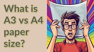 What is A3 vs A4 paper size [upl. by Notaes]