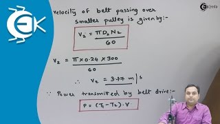 Problem 1 Based on Belt Drive  Power Transmission  Theory of Machine [upl. by Buonomo]