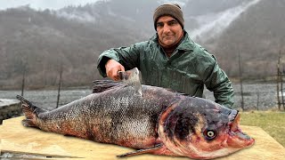 Giant Fish With Juicy Oranges Baked In An Underground Tandoor [upl. by Ahtamas363]