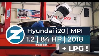 Hyundai i20 LPG  12 MPI  2018  montaż instalacji LPG Zenit Autogas Systems [upl. by Yeldud]