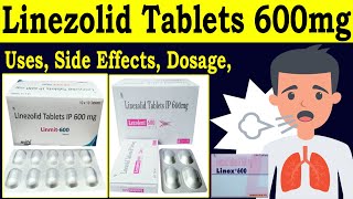 Linezolid tablet ip 600 mg tab Lizoforce 600 mg  linox 600mg linezolid syrup  Uses Side Effects [upl. by Kariotta]