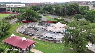 FSU Flying High Circus tent installation delayed spring shows canceled [upl. by Casta]