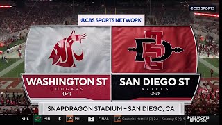 WSU Football Highlights at San Diego State  102624 [upl. by Giddings808]