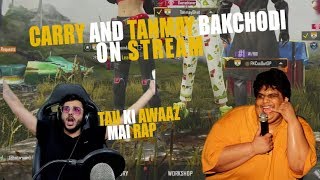 CARRY AND TANMAY BAKCHODI ON STREAM  CARRYISLIVE PUBG MOBILE HIGHLIGHTS [upl. by Vaios627]