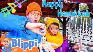 Dreidel Dreidel Dreidel Hanukkah Song  Blippi and Meekah Holiday Nursery Rhymes for the Family [upl. by Delmer627]