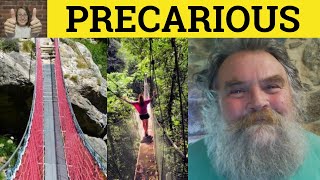 🔵 Precarious  Precariously Meaning  Precariousness  Examples  Precarious Defined GRE Vocabulary [upl. by Gaile]