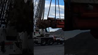 Unloading 3rd Sandvik Roadheader Cutter Head and Boom [upl. by Niwre]