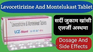 Levocetirizine And Montelukast Tablet Uses  LCZ Mont Tablet  सर्दी जुकाम एलर्जी अस्थमा की दवा [upl. by Znerol834]