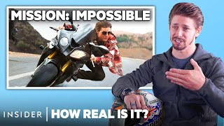 Motorcycle Champion Rates 10 Motorbike Stunts In Movies And TV  How Real Is It  Insider [upl. by Amary]