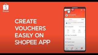 Shopee Seller Education How to set up vouchers via Shopee APP [upl. by Berkie]