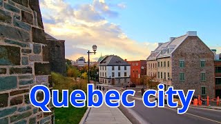 Walking in Quebec city  SaintJohn Gate  HôtelDieu de Québec  Graffiti wall  Tour 2023 UHD [upl. by Eciened609]