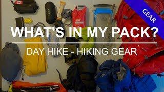 Whats in my OSPREY STRATOS 34 l HIKING backpack [upl. by Goraud78]