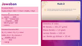 Pembahasan Tugas Asidi Alkalimetri 1 [upl. by Atikir]