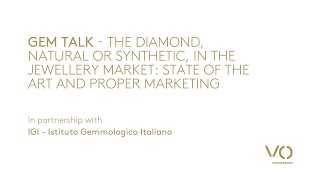 ITA VOS23  GEM TALK  THE DIAMOND IN THE JEWELLERY MARKET STATE OF THE ART AND PROPER MARKETING [upl. by Otreblaug]