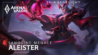 Skin Spotlight Aleister — Sanguine Menace  Arena of Valor  TiMi [upl. by Aseefan]