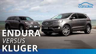 2019 Ford Endura Titanium v Toyota Kluger Grande Comparison  carsales [upl. by Mariette178]