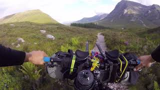 Devils Staircase to Glencoe valley  fully loaded bikepacking descent [upl. by Jamnis]