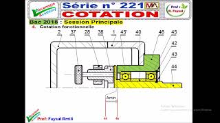 cotation fonctionnelle  exercice 2211 du bac 2018 principale [upl. by Hayward236]