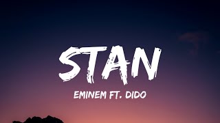 Eminem  Stan Lyrics ft Dido [upl. by Yemac]