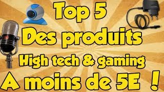 5 PRODUITS HIGH TECH amp GAMING A MOINS DE 5€ [upl. by Eveleen]