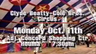 Clyde BeattyCole Bros Circus  1993 Commercial [upl. by Carlton]