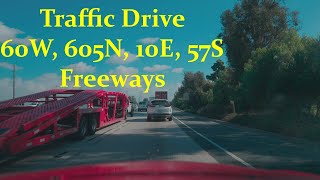 Traffic Drive 60W 605N 10E 57S Freeways 102924 [upl. by Celisse]