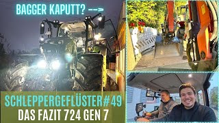 Schleppergeflüster49 500 H Fazit 724🚜 amp Bagger Reparatur 🚧 [upl. by Linnette]