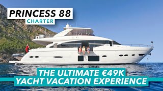 Princess 88 charter  The €49000 dream yacht vacation experience  Motor Boat amp Yachting [upl. by Steve]